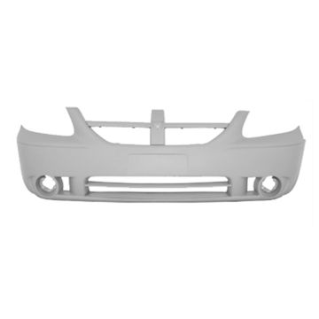 Bumper Cover Front w/Fog Lamps Primed CAPA for Dodge Grand Caravan 2005-2007