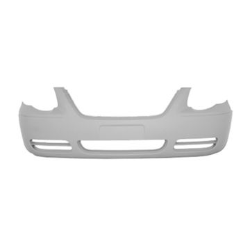 Bumper Cover Front w/o Fog Lamps Primed for Chrysler Town & Country 2005-2007