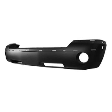 Bumper Cover Front w/Chrome Trim Primed CAPA for Dodge Dakota 2005-2007