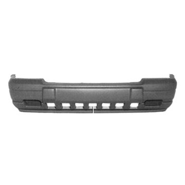 Bumper Cover Front w/Fog Lamps Textured Argent w/Fog Lamp Primed CAPA for Jeep Grand Cherokee Laredo 1996-1998
