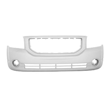 Bumper Cover Front w/Fog Lamps w/o Foam Absorber Primed for Dodge Caliber SXT SE 2007-2012