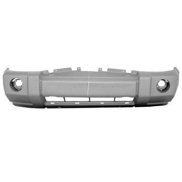 Bumper Cover Front w/Chrome Primed CAPA for Jeep Commander 2006-2010