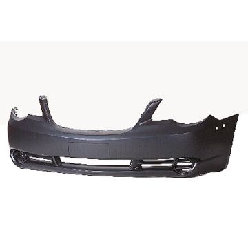 Bumper Cover Front w/o Fog Lamps w/Convertible Primed for Chrysler Sebring 2007-2010