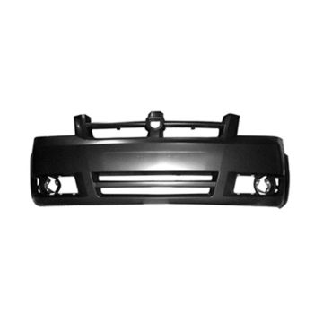 Bumper Cover Front w/o Headlamp Washer Requires Inserts w/Fog Lamps or w/o Fog Lamps Primed for Dodge Grand Caravan SE 2008-2010