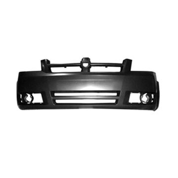 Bumper Cover Front w/o Headlamp Washer Requires Inserts w/Fog Lamps or w/o Fog Lamps Primed CAPA for Dodge Grand Caravan SE 2008-2010