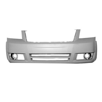 Bumper Cover Front w/Headlamp Washer Requires Inserts w/Fog Lamps or w/o Fog Lamps Primed CAPA for Dodge Grand Caravan SXT 2008-2010