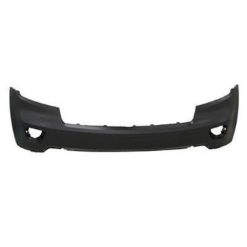 Bumper Cover Front w/o Headlamp Washer w/o Park Assist Primed CAPA for Jeep Grand Cherokee 2011-2013