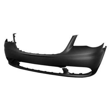 Bumper Cover Front w/o Headlamp Washer Primed CAPA for Chrysler Town & Country Limited Limited Platinum 2011-2016