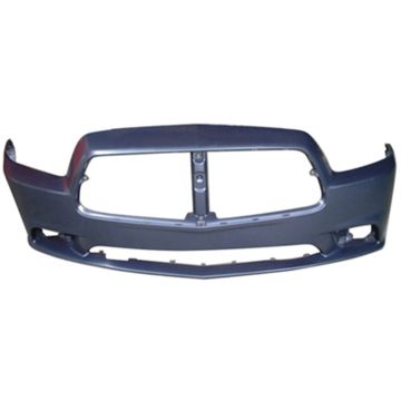 Bumper Cover Front w/o Adaptive Cruise Control Primed for Dodge Charger 2011-2014