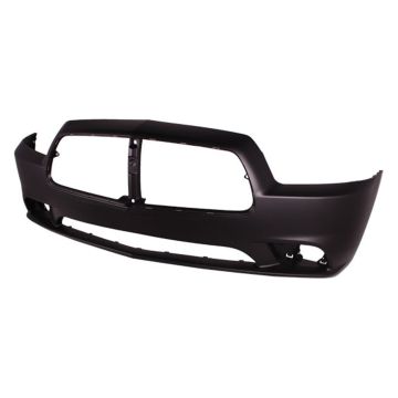 Bumper Cover Front w/o Adaptive Cruise Control Primed CAPA for Dodge Charger 2011-2014