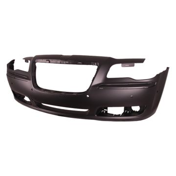 Bumper Cover Front w/Parking Sensor Primed CAPA for Chrysler 300 Sedan 2011-2014