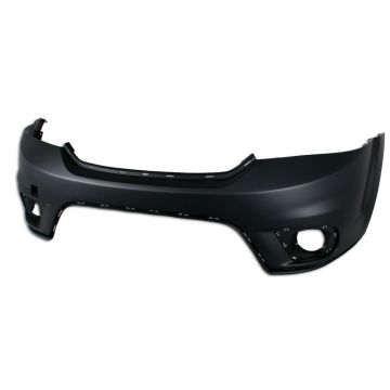 Bumper Cover Front w/Fascia w/Fog Lamps w/o Headlamp Washer Primed CAPA for Dodge Journey 2011-2016