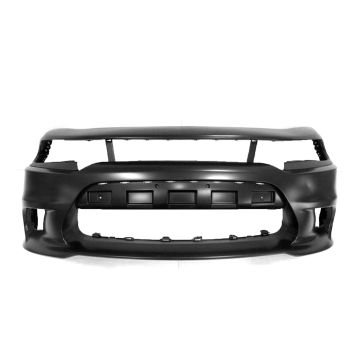 Bumper Cover Front w/Hood Scoop w/o Wide Body Option Primed CAPA for Dodge Charger 2015-2023