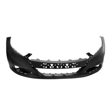Bumper Cover Front w/o Tow Hook Hole Primed for Dodge Dart 2013-2016