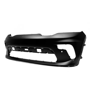 Bumper Cover Front w/Fog Lamp Brackets w/Sensor Brackets w/Parking Sensors Primed CAPA for Dodge Durango 2021-2023