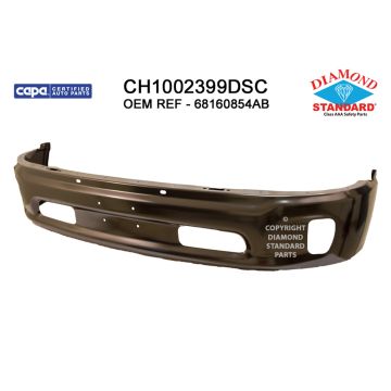 Bumper Face Bar Front 2 Piece Bumper w/Fog Lamps w/o Parking Sensor CAPA for Ram 1500 1500 Classic
