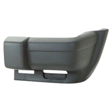 Bumper Extension Front Left Outer Semi-Gloss Black Textured for Jeep Cherokee 1997-1999