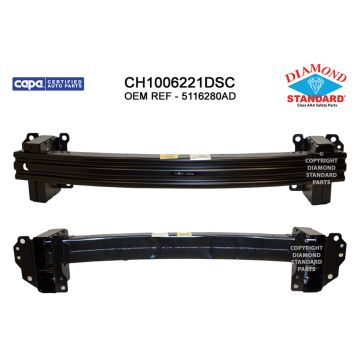 Bumper Cover Reinforcement Front CAPA for Dodge Journey 2009-2020