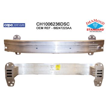Bumper Cover Reinforcement Front CAPA for Fiat 500X Jeep Renegade