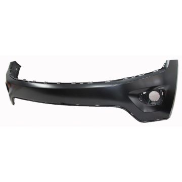 Bumper Cover Front Upper w/o Parking Assist Primed for Jeep Grand Cherokee Limited Laredo Overland 2014-2016