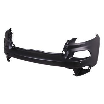 Bumper Cover Front Upper w/Adv Park Assist w/o Headlamp Washers Primed CAPA for Jeep Cherokee Limited Sport Latitude Limited Plus Latitude Plus 2014-2018