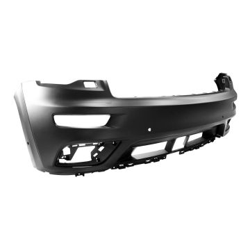 Bumper Cover Front Upper w/Headlamp Washers w/o Adv Park Assist Sys w/Park Assist Primed CAPA for Jeep Grand Cherokee Summit 2017-2022