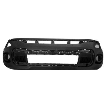Bumper Cover Front Lower w/Fog Lamps w/o Tow Hooks w/Tow Hook Hole Textured CAPA for Jeep Renegade Trailhawk 2015-2018