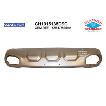 Bumper Cover Front Lower Silver CAPA for Ram 1500 Rebel 2019-2024