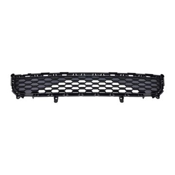 Bumper Cover Grille Front Center w/o Tow Hooks w/o Park Assist w/Chrome Surround for Jeep Grand Cherokee L 2021-2024