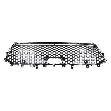 Bumper Cover Grille Front w/o Tow Hooks w/o Advanced Park Assist Black Outline CAPA for Jeep Grand Cherokee 2022-2024