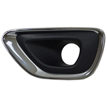 Bumper Insert Front Left Fog Lamp Bezel w/Fog Lamps Chrome for Jeep Grand Cherokee Limited Laredo 2014-2016