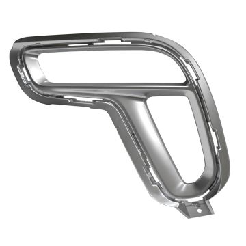 Bumper Insert Front Left Fog Lamp Bezel w/Fog Lamps Satin Chrome for Dodge Durango 2021-2024