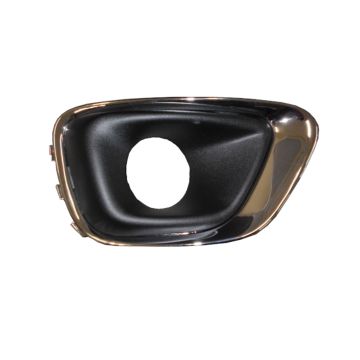 Bumper Insert Front Right Fog Lamp Bezel w/Chrome Trim for Jeep Compass 2014-2017