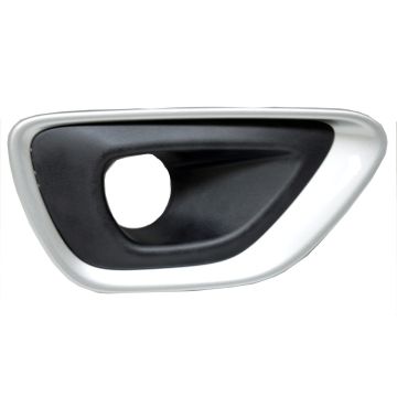 Bumper Insert Front Right Fog Lamp Bezel w/Fog Lamps Silver for Jeep Grand Cherokee Limited Laredo 2014-2016