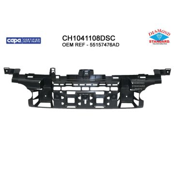 Bumper Cover Support Front Center CAPA for Jeep Grand Cherokee Limited Laredo Overland 2008-2010