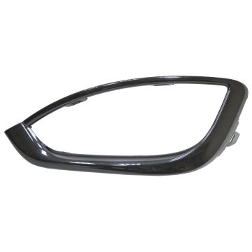 Bumper Cover Molding Front Left Fog Lamp Opening Trim w/Fog Lamps Black for Chrysler Pacifica 2017-2020