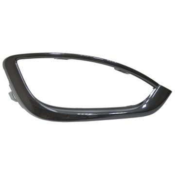 Bumper Cover Molding Front Right Fog Lamp Opening Trim w/Fog Lamps Black for Chrysler Pacifica 2017-2020