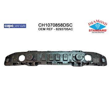 Bumper Impact Absorber Front Molded Bumper Molded CAPA for Jeep Wrangler Gladiator