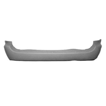 Bumper Cover Rear w/o Chrome Molding w/o Stow & Go Seat w/o Rear Object Sensor Primed for Dodge Grand Caravan 2001-2007