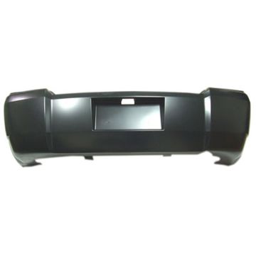 Bumper Cover Rear w/Single Exhaust Primed CAPA for Dodge Avenger 2008-2010
