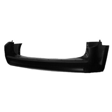Bumper Cover Rear w/o Parking Sensor w/Chrome Insert Primed for Dodge Grand Caravan 2008-2010