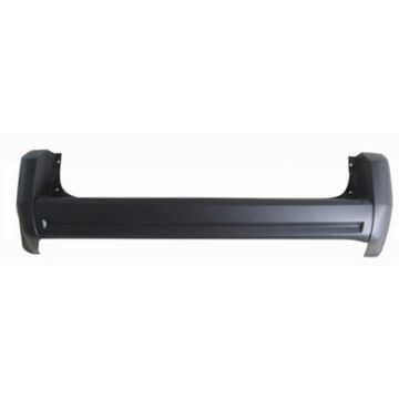 Bumper Cover Rear w/o Parking Sensor w/Chrome Insert Primed CAPA for Dodge Grand Caravan 2008-2010