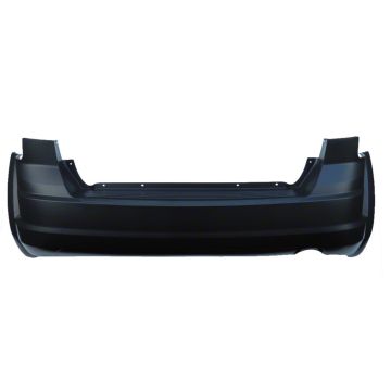 Bumper Cover Rear w/o Fascia 1 Pcs w/o Parking Sensor Single Exhaust Primed CAPA for Dodge Journey SXT SE SE Blacktop SE Value 2009-2020