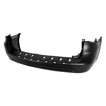 Bumper Cover Rear w/Blind Spot Sensor Primed CAPA for Chrysler Town & Country 2011-2016
