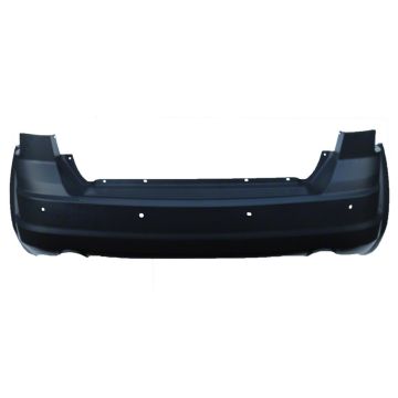 Bumper Cover Rear w/o Fascia 1 Pcs w/Parking Sensor Dual Exhaust Primed for Dodge Journey 2011-2020