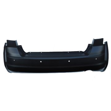 Bumper Cover Rear w/o Fascia 1 Pcs w/Parking Sensor Single Exhaust Primed for Dodge Journey 2011-2020