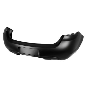 Bumper Cover Rear w/o Parking Sensors Primed CAPA for Dodge Dart 2013-2016