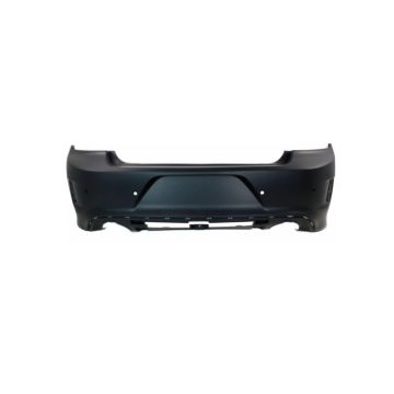 Bumper Cover Rear w/Park Assist Primed CAPA for Dodge Charger SXT Plus SRT 392 R/T Scat Pack SRT Hellcat SRT Hellcat Widebody SRT Hellcat Redeye Widebody SRT Jailbreak SRT Hellcat Redeye Widebody Jailbreak SRT Hellcat Widebody Jailbreak 2015-2023