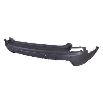 Bumper Cover Rear w/o Advanced Park Assist w/Park Assist Textured Black for Jeep Cherokee Limited Sport Latitude North Overland Altitude High Altitude Latitude Plus X Latitude Lux Upland 80th Anniversary Altitude Lux 2019-2023