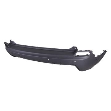 Bumper Cover Rear w/Advanced Park Assist w/Park Assist Textured Black CAPA for Jeep Cherokee Limited Sport Latitude North Overland Altitude High Altitude Latitude Plus X Latitude Lux Upland 80th Anniversary Altitude Lux 2019-2023